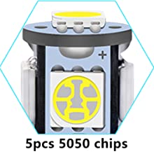 194の自動車LEDの電球6500KはT10 SMD 5050を欠けるくさびで留める 5