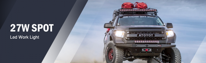 道ライト トラックSUVのための極度の明るい運転のフォグランプを離れて導かれる27W点 0