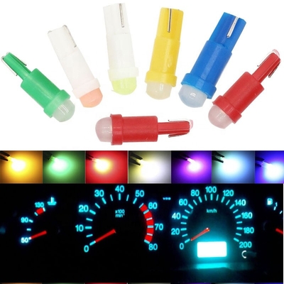 12vは車T5の穂軸1SMD 3Dのための表示燈を赤く/緑/黄色/青/白いLED導いた