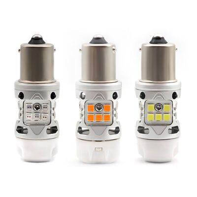 buy T3 エラーフリー 1156 BA15S BAU15S 電球 12V 24W ホワイトアンバー 赤 車 バイク LED ターンシグナルライト online manufacture