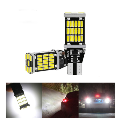 普遍的な車は尾ライトおよび回転信号bulbT15 4014 45smd 12-24Vを導いた
