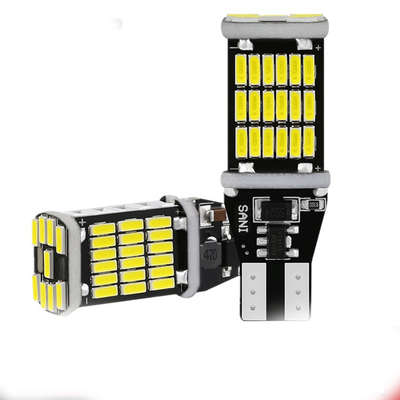 普遍的な車は尾ライトおよび回転信号bulbT15 4014 45smd 12-24Vを導いた
