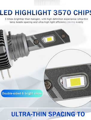 フォルクスワーゲン・ゴルフのためのH15 LEDのヘッドライト車のヘッドライト80W 8000LM 6 7/Touran /Touareg/BMW 220I /Benz GLK/A180/A45 AMG