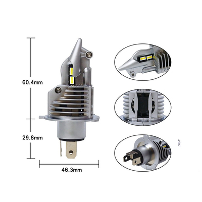 小型戦闘機H4は40W自動照明装置9V-48V 8000lmを冷却する車ファンのためのヘッドライトを導いた