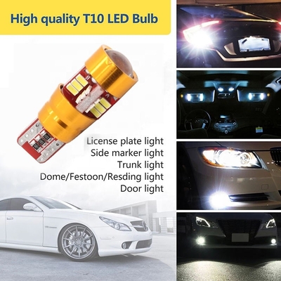 12V Canbus T10 3014駐車の予備ライトを読むトラックのドームのための27SMD車の電球LED