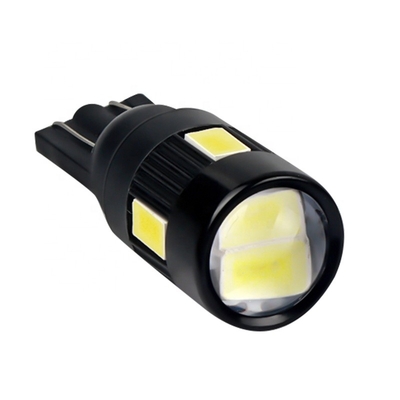 T10 5630 6つのSMD Nonpolarityによって導かれた車の側光の球根はLEDの球根DC 12Vを変更した