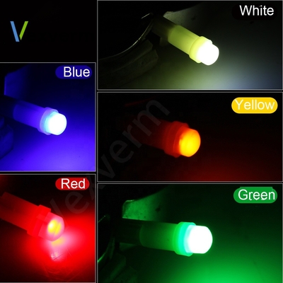 12vは車T5の穂軸1SMD 3Dのための表示燈を赤く/緑/黄色/青/白いLED導いた