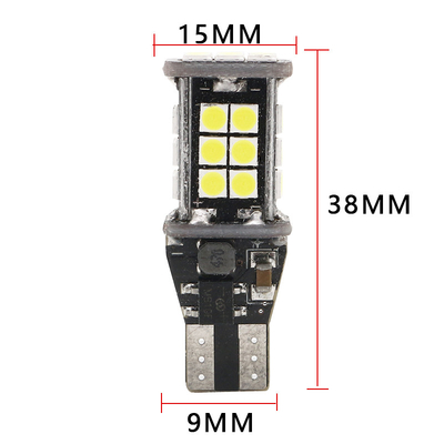 T15 3030 24SMD Canbus LEDのヘッドライト12Vは車のコーナー ライトの逆転を強調する