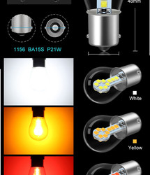 単一1156のBA15S LED 1157 BAY15D LEDブレーキ回転信号ライト/二重接触の銃剣
