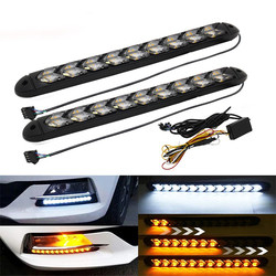 防水矢LED日の時間走行灯DC 12Vの順次導かれた回転信号8000K