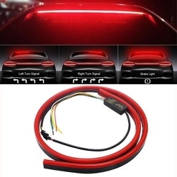 適用範囲が広く赤い点滅車のヘッドライトLEDの管ストリップの三番目は軽い後部尾高い台紙にブレーキをかける