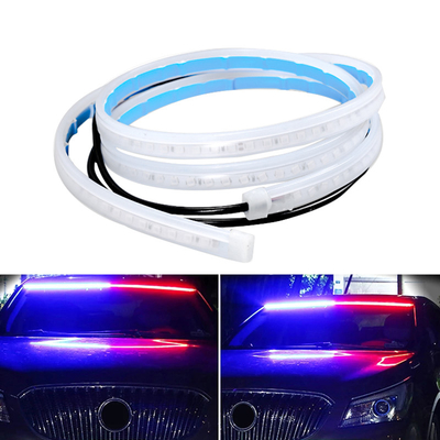 2pcs 12V車LED日の時間走行灯の適用範囲が広い防水ストリップのヘッドライトDRL