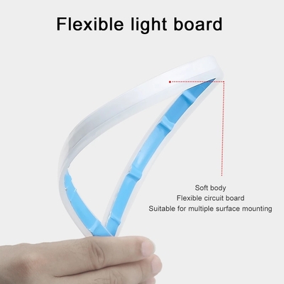 30cm 45cm 60cmの昼間車のヘッドライトLEDの管ストリップ ブレーキ流れガイド ライト2pcs