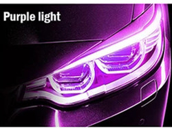 30cm 45cm 60cmの昼間車のヘッドライトLEDの管ストリップ ブレーキ流れガイド ライト2pcs