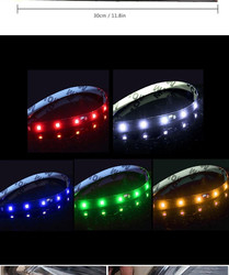 30cm車のヘッドライトLEDの管ストリップ3528パッチの緊急の警報灯