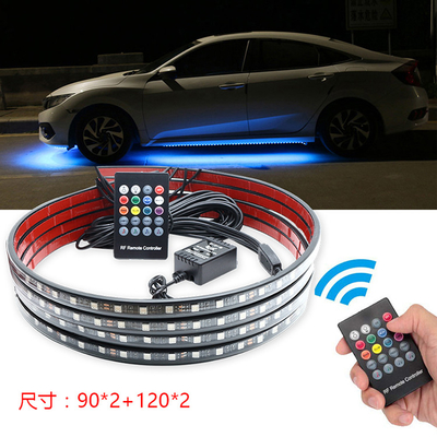 多彩な声制御雰囲気車のヘッドライトはストリップ装飾的なRF Rgb 5050を導いた