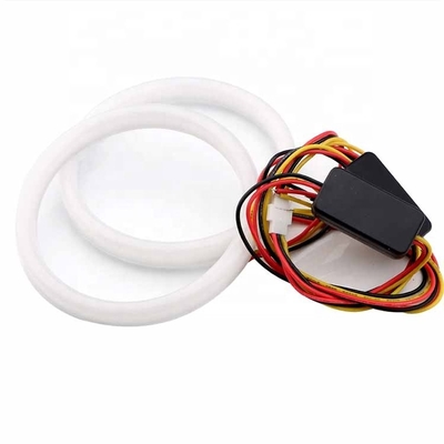 4014 LED車包囲されたライト60mm DRL走行灯の二重色は天使の目のキットを導いた