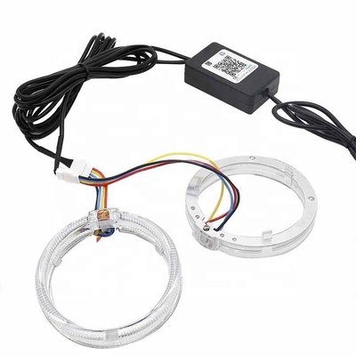 DRL RGBのハロー リング車の内部は包囲されたライトを導いたCCFLの天使の悪魔が95mm 80mmを105mm 110mm注目する