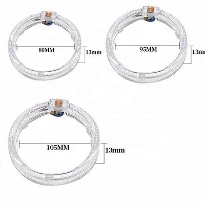 DRL RGBのハロー リング車の内部は包囲されたライトを導いたCCFLの天使の悪魔が95mm 80mmを105mm 110mm注目する