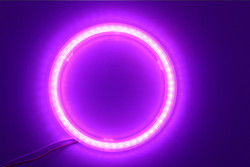 穂軸の天使はLED車包囲されたライト100MM赤く青い霧ランプ12-18Vを注目する
