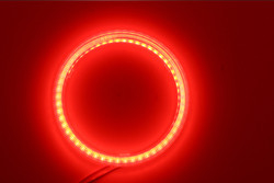 穂軸の天使はLED車包囲されたライト100MM赤く青い霧ランプ12-18Vを注目する