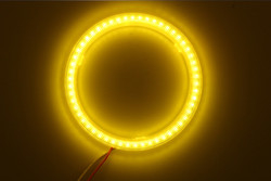穂軸の天使はLED車包囲されたライト100MM赤く青い霧ランプ12-18Vを注目する