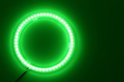 穂軸の天使はLED車包囲されたライト100MM赤く青い霧ランプ12-18Vを注目する
