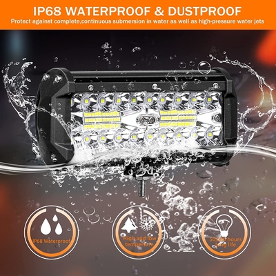 高功率200WLEDドライブライト IP68 防水アルミニウム合金材料
