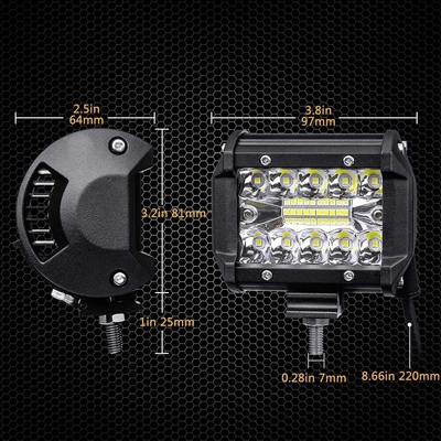 アルミ合金 LED ドライブライト 10-30V LED ライトバー 車両用