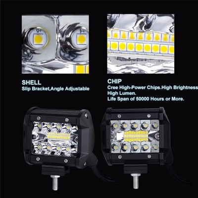 アルミ合金 LED ドライブライト 10-30V LED ライトバー 車両用