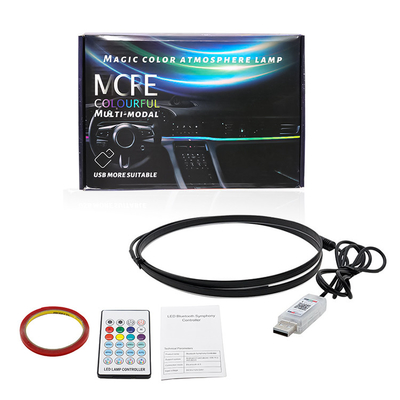 DC5V-12V RGB LED 車内装飾 大気 ライト アクリル APP コントロール 隠されたスタイル