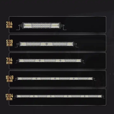 自動車用二列LEDライトバー 200W - 1000W アルミプロファイル