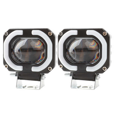 4x4 オフロード LED ワークランプ ヘッドライト 霧 運転ライト 12-80V 4 インチ 30W 双色