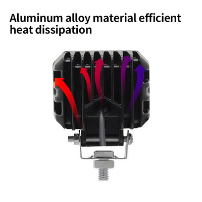 4x4 オフロード LED ワークランプ ヘッドライト 霧 運転ライト 12-80V 4 インチ 30W 双色