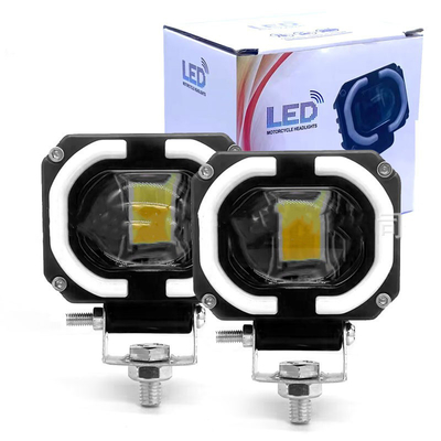 4x4 オフロード LED ワークランプ ヘッドライト 霧 運転ライト 12-80V 4 インチ 30W 双色