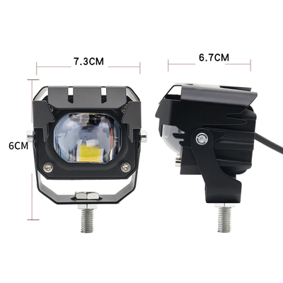 12-80V アンバー 3570 LED 二色 LED バイクの作業灯 30-60Wオフロード運転灯
