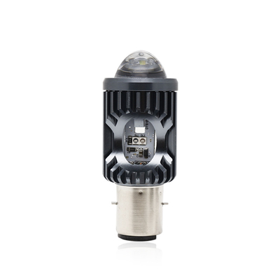 ミニ ドライブライト DRL バイク LED ヘッドライト ランプ H4 H6 BA20D P15D 自動車 魚眼 プロジェクター レンズ 双色