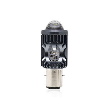ミニ ドライブライト DRL バイク LED ヘッドライト ランプ H4 H6 BA20D P15D 自動車 魚眼 プロジェクター レンズ 双色