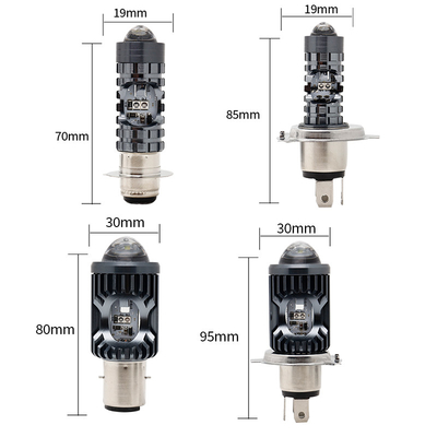 ミニ ドライブライト DRL バイク LED ヘッドライト ランプ H4 H6 BA20D P15D 自動車 魚眼 プロジェクター レンズ 双色