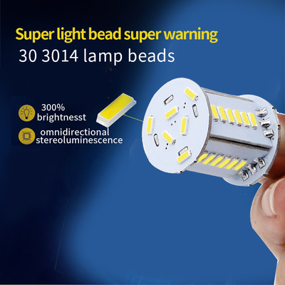 カスタマイズ可能な自動車LEDターン信号 3014 30SMD S25 1156 BA15S BAU15S BAY15Dテールランプ