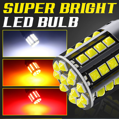 白アルミニウム合金 LED回転信号 1156 1157 T20 3030 44SMD リバースライト 12V 24V