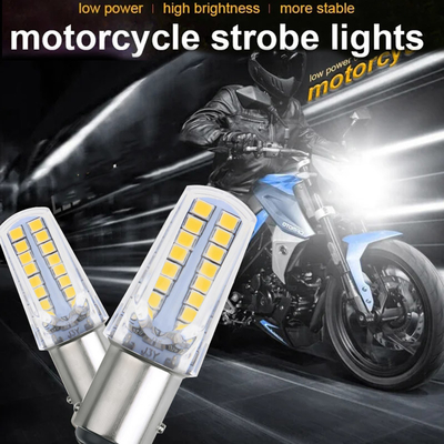 1157 32SMD アンバー LED ブレーキターンシグナルライト LED 電球 車尾 ストップ ターンシグナル バイク 逆転