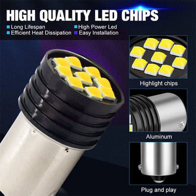 1157 BAY15D LED P21/5W 1156 BA15S P21W LEDランプ 9 SMD 3030 R5W R10W カー リバースライト ブレーキテールランプ