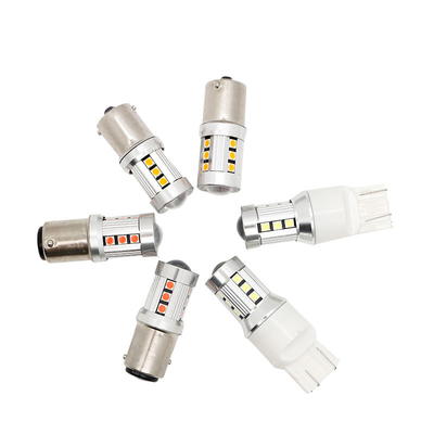 ユニバーサル ホワイト LED カー ターンシグナルライト1156 1157 3030 15SMD LED 電球 ホワイト イエロー Canbus ナンバープレート インテリア LED