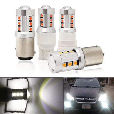 ユニバーサル ホワイト LED カー ターンシグナルライト1156 1157 3030 15SMD LED 電球 ホワイト イエロー Canbus ナンバープレート インテリア LED