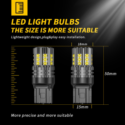 白色LEDカーターンシグナルライト オート 12V 24V 2835 45SMD 1156 1157 T25 3156 3157 T20 7440 7443 Canbus 電球 車用 LED