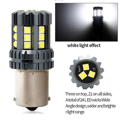 白色LEDカーターンシグナルライト オート 12V 24V 2835 45SMD 1156 1157 T25 3156 3157 T20 7440 7443 Canbus 電球 車用 LED