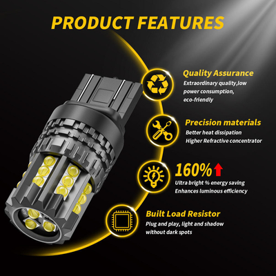 白色LEDカーターンシグナルライト オート 12V 24V 2835 45SMD 1156 1157 T25 3156 3157 T20 7440 7443 Canbus 電球 車用 LED