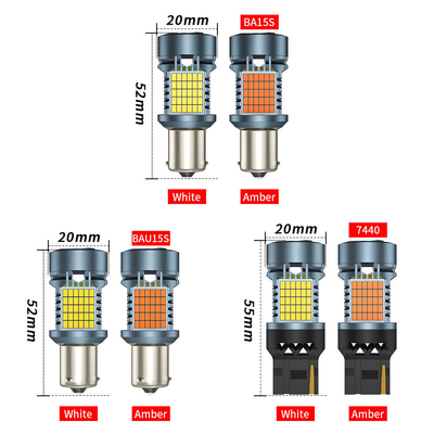 LED電球とCANbus 2016 120SMD T20 1156 1157 3156 3157 LEDターンシグナルブレーキライトとファンオートランプ