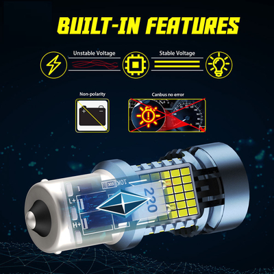LED電球とCANbus 2016 120SMD T20 1156 1157 3156 3157 LEDターンシグナルブレーキライトとファンオートランプ